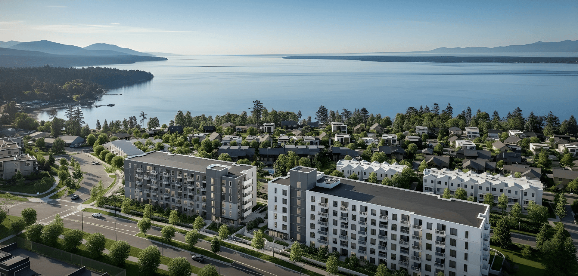 Affordable housing community interior in Barry's Bay with modern design